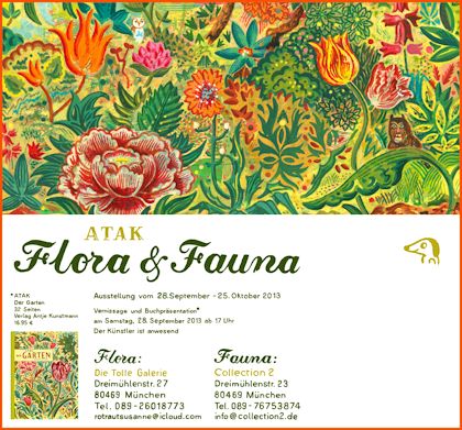 Plakat ATAK Flora & Fauna 2013 Muenchen