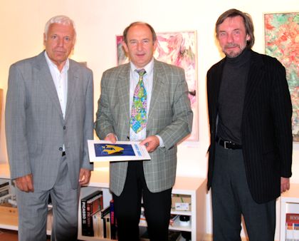 Ludwig Gebhard mit Galerist Dr. Wolf Erdel