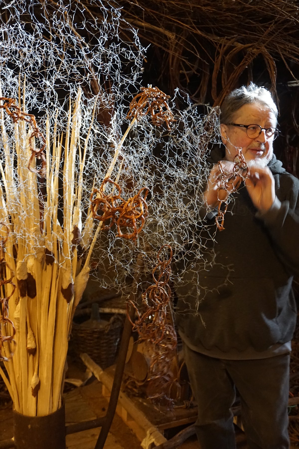 Franz Pröbster Kunzel im Atelier | Foto: Wolf Erdel