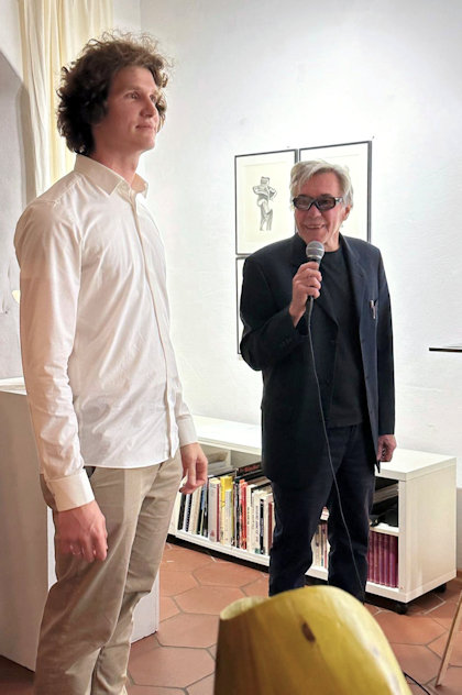 Koloman Wagner und Wolf Erdel bei der Eröffnung der Ausstellung "Capriccio" | Foto: T. Crönlein