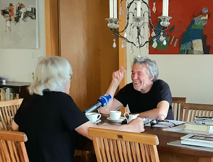 Roland Biswurm im Gespräch mit Wolf Erdel | Foto: Antonia Kienberger